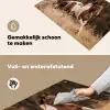 Paard - Bruin - Gras Inductie beschemer met haakjes klein -ky-schoon-nl