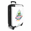 Alien in een kleurrijke ufo NBS - Handbagage koffer - Kinderen Unisex middel -productfoto_3d
