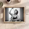 Vrouw - Spaghetti - Zwart - Wit Dienblad Rechthoek middel -USP_Formaat