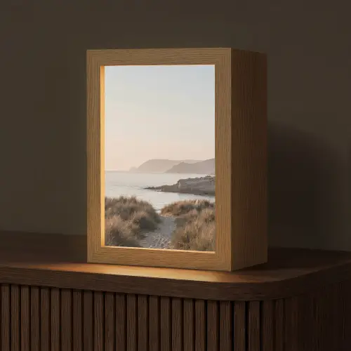 Landschap - Kust - Duinen Light Box met kabel (Tafellamp) klein -z3d_website