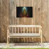 Kerstboom - Cadeau - Kerst - Winter Tuinposter op houten frame 2 cm dik klein -sfeer4