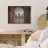 Zonsopkomst - Witte koepels - Marmer plein PET vilt klein -sfeer3