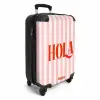 Quotes - Hola poederroze en licht perzik NBS - Handbagage koffer - Kinderen Unisex middel -productfoto_3d