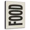 Japandi - Eten - Vintage - Decoratie Textielframe zwart klein -3d