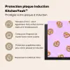 Pretzels - Eten - Paars Inductie beschermer vinyl 3mm middel -zzzzzzusp-haakje_FR