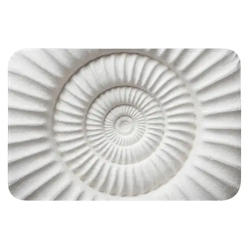 Schelp - Spiraal - Wit WCmat klein -3d
