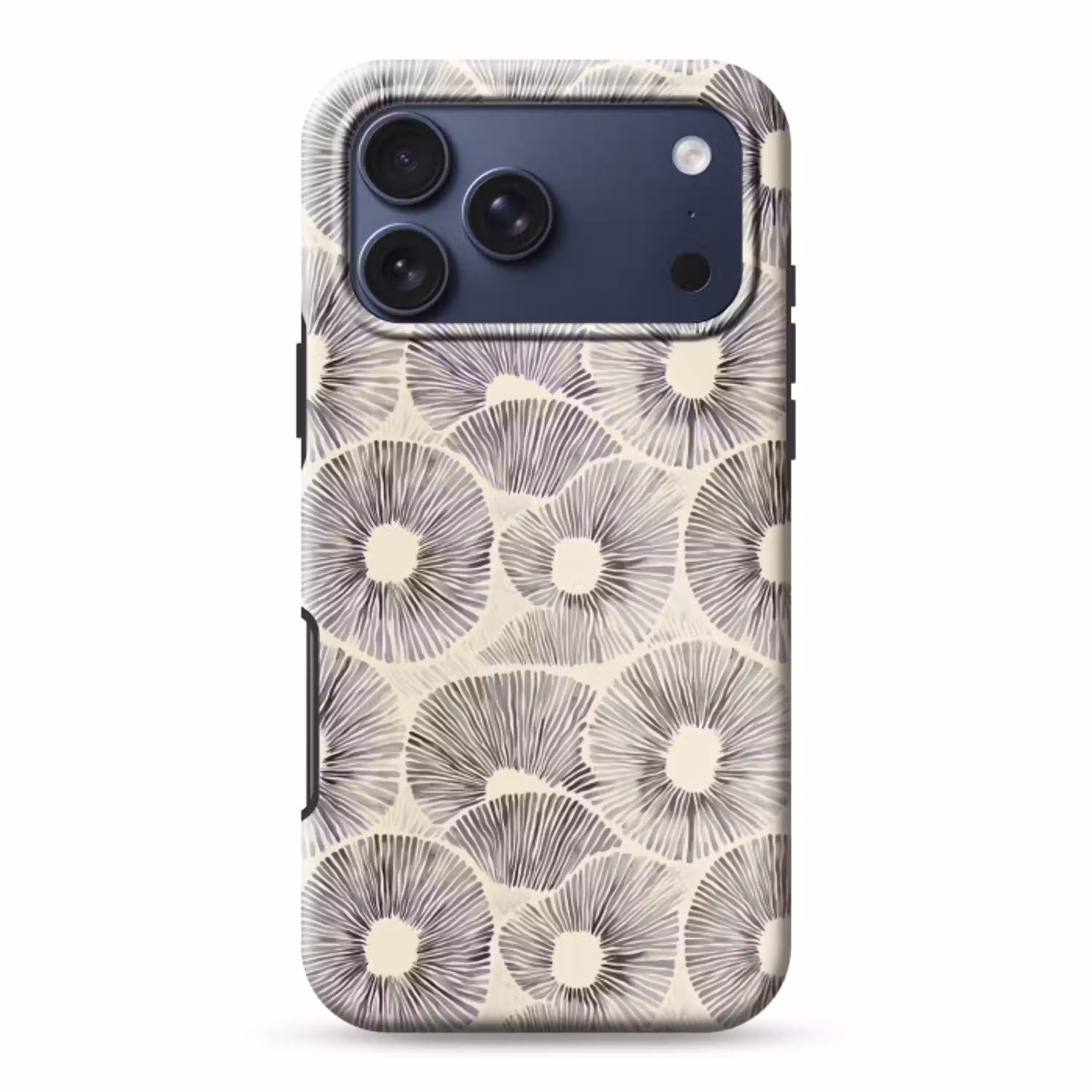 Cirkels - Patroon - Zwart Toughcase MagSafe Apple iPhone 17 Pro Max klein 1019 -3d