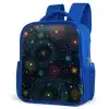 Sterren - Kleurrijk - Lichtgevende kernen Kinderrugzak - Blauw middel -schuin