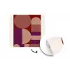 Geometrisch - Cirkels - Rood fotobehang vinyl groot -3d