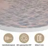 Zonsondergang - Strand - Zand Akoestische PET Vilt - Rond klein -closeup_NL