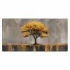 Boom - Bladeren - Goud - Abstract Muismat XXL klein -3d_leeg