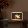 Paprika - Peer - Citroen - Graffiti - Verf - Abstract Light Box met kabel (Tafellamp) klein -sfeer4