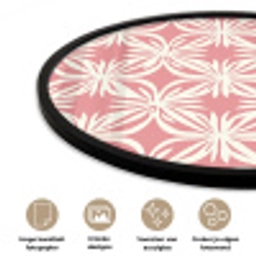 Roze - Bloemenmotief - Wit - Modern Fotolijst rond zonder passe partout klein 856 -closeup_NL
