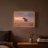 Paard - Wolken - Open veld Light Box met batterij (Wandlamp) middel -sfeer4