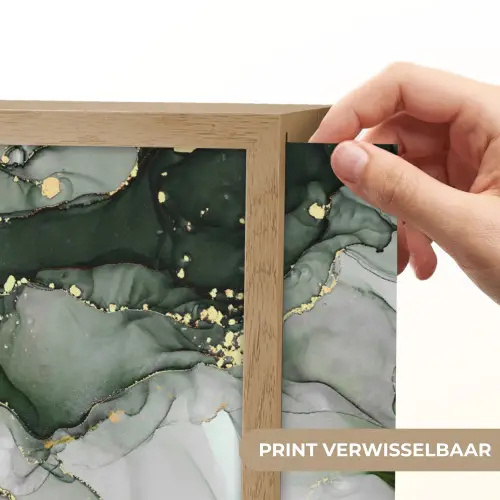 Luxe - Marmer - Groen Light Box met batterij (Wandlamp) middel -USP_websiteprintNL