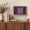 Oh hi - Paars - 3D Light Box met kabel (Tafellamp) klein -sfeer2
