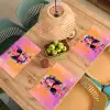 Portret - Bloemenkroon - Vrouw Placemat vinyl groot -zzsfeer5_Kitchenyeah-website