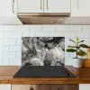 Marmer - Zwart - Goud - Grijs keuken achterwand spatscherm klein -sfeer2