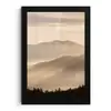 Bergen - Mist - Zonnestralen fotolijst zwart zonder passe partout klein -3d