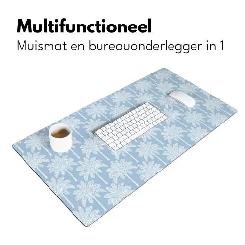 Palmboom - Modern - Blauw Muismat XXL klein 681 -sfeer4