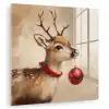 Kerst - Hert - Gewei - Kerstbal - Rendier plexiglas 5mm klein -zzzproduct_nieuw