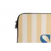 Salut - Quote - Strepen - Geel - Blauw - Wit laptophoes neopreen klein -detail