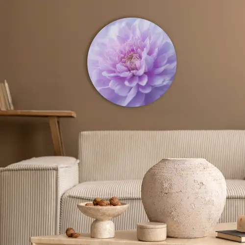 Paars - Dahlia - Dromerig Akoestische PET Vilt - Rond klein -sfeer1