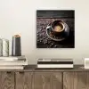 Kop - Koffie - Hout - Bonen aluminium wit klein -sfeer1