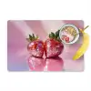 Disco - Fruit - Glitter - Strawberry Placemat vinyl groot -zzzproduct_Kitchenyeah-website