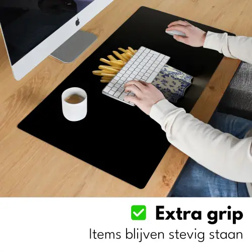 Friet - Porselein - Delfts blauw - Eten Muismat XXL klein -sfeer3