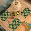 Patroon - Tropisch - Ananas - Illustratie Placemat vinyl groot 368 -zzsfeer5_Kitchenyeah-website