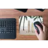 Surfboard - Palmbomen - Kleurrijk muismat rubber klein -toetsenbord