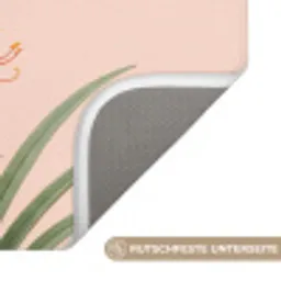 Vogel - Bloem - Natuur - Roze Badmat klein -USP_AntislipDE