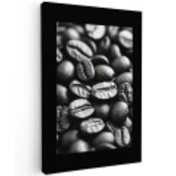 Koffiebonen - Zwart - Vintage canvas 2cm klein -z3d