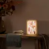 Kunst - Roze - Abstract Light Box met kabel (Tafellamp) klein -sfeer4