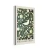 Groen - Vogel  - Bloemen aluminium wit klein -3d