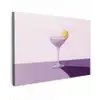 Cocktail - Paars - Minimalistisch - Citroen canvas 2cm klein -z3d