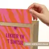 Quote - Zomer - Roze Light Box met kabel (Wandlamp) klein -USP_websiteprintNL