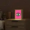 Minimalistisch - Oog - Roze Light Box met kabel (Kinderlampje) klein -sfeer1_kind