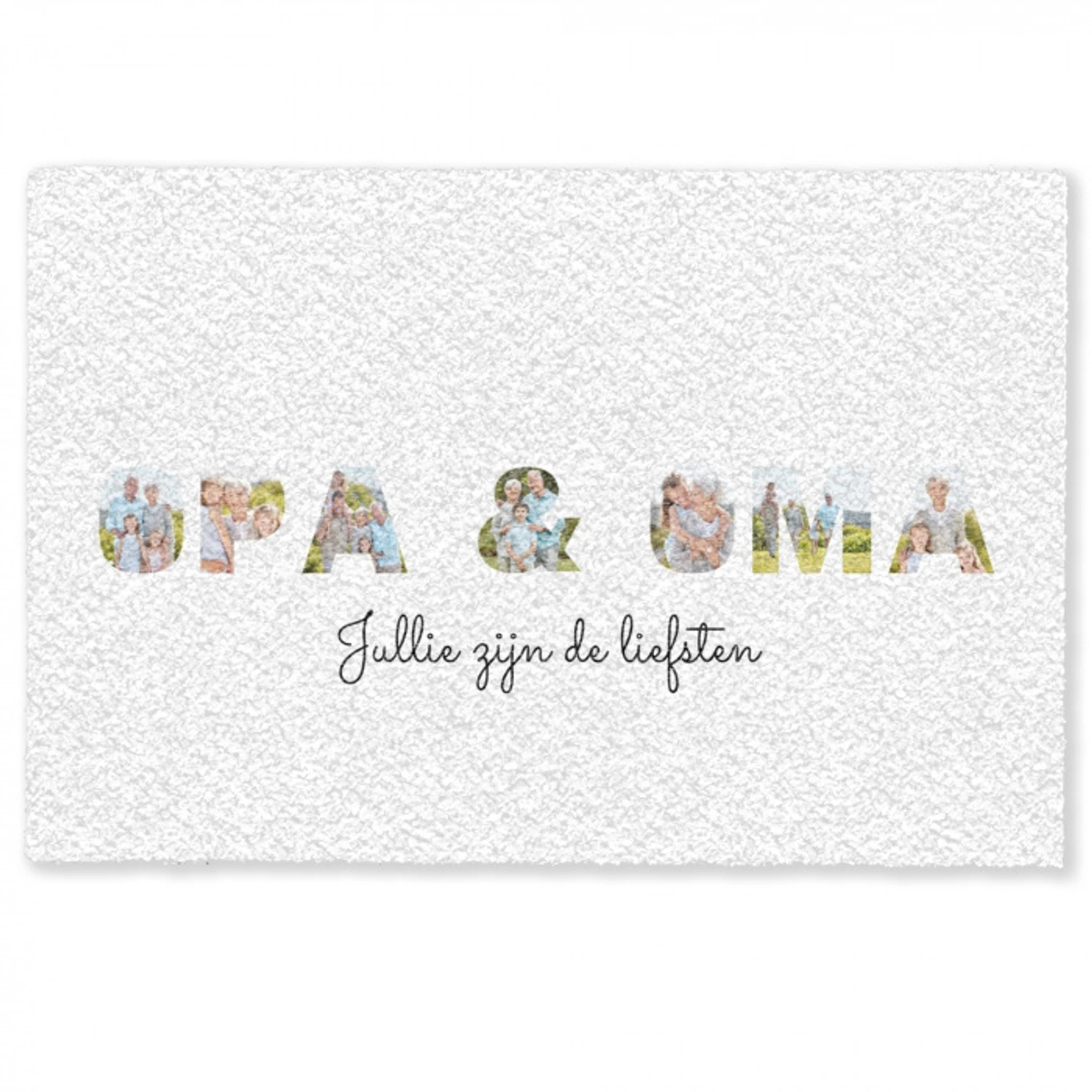 Opa & Oma - Lettercollage Deurmat klein -zkaufland3d
