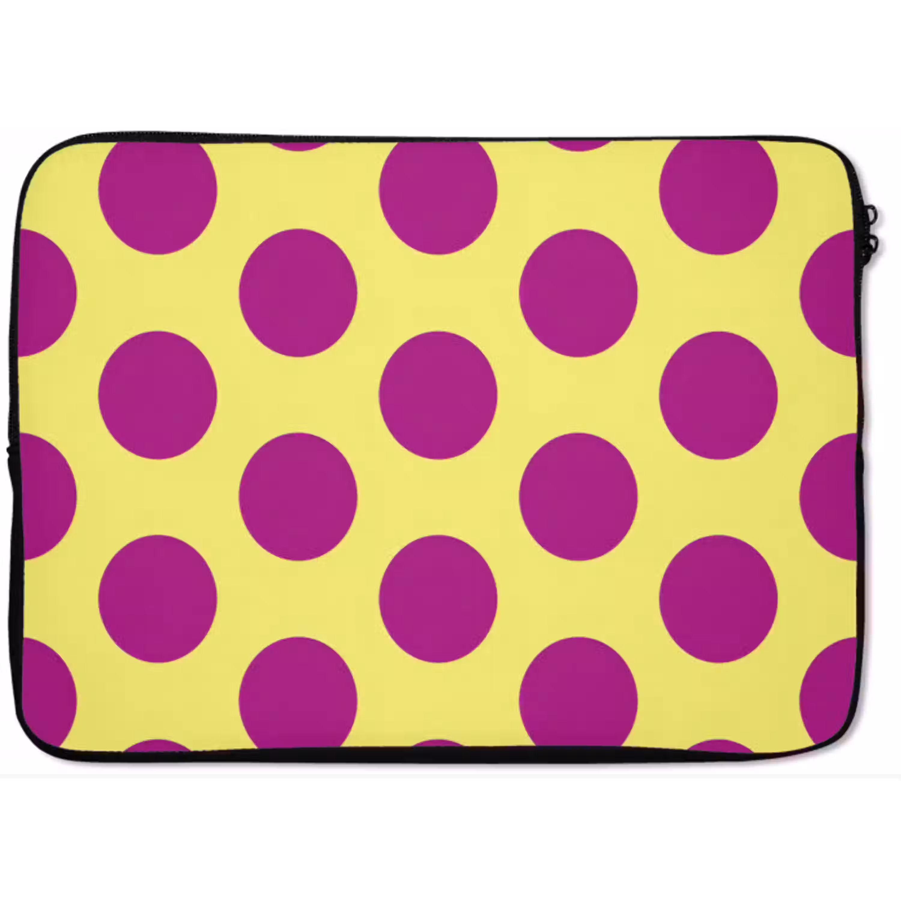Dots - Klassiek - Geel laptophoes neopreen klein 279 -zkaufland3dotto