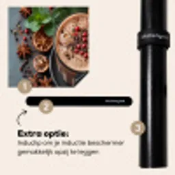 Herfstige Specerijen Latte Inductie beschermer vinyl 3mm middel -zzzzzzz-induclip_NL
