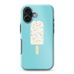 Ijsje - Stokje - Sprinkles - Lichtblauw Toughcase MagSafe Apple iPhone 17 klein -3d
