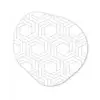 Design - Geometrie - Patronen - Abstract Wandcirkel Organisch Forex 3mm klein 629 -3d