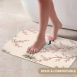 Aziatisch - Kraanvogel - Beige Badmat klein -USP_ZachtFR