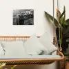 Schotse hooglander - Kalf - Zwart - Wit tuinposter los doek klein -sfeer7