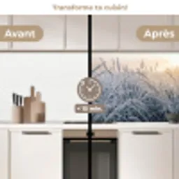 Rijp - Gras - Kristallen - Winter - Minimalistisch keuken achterwand 2 middel -voor-na2_FR