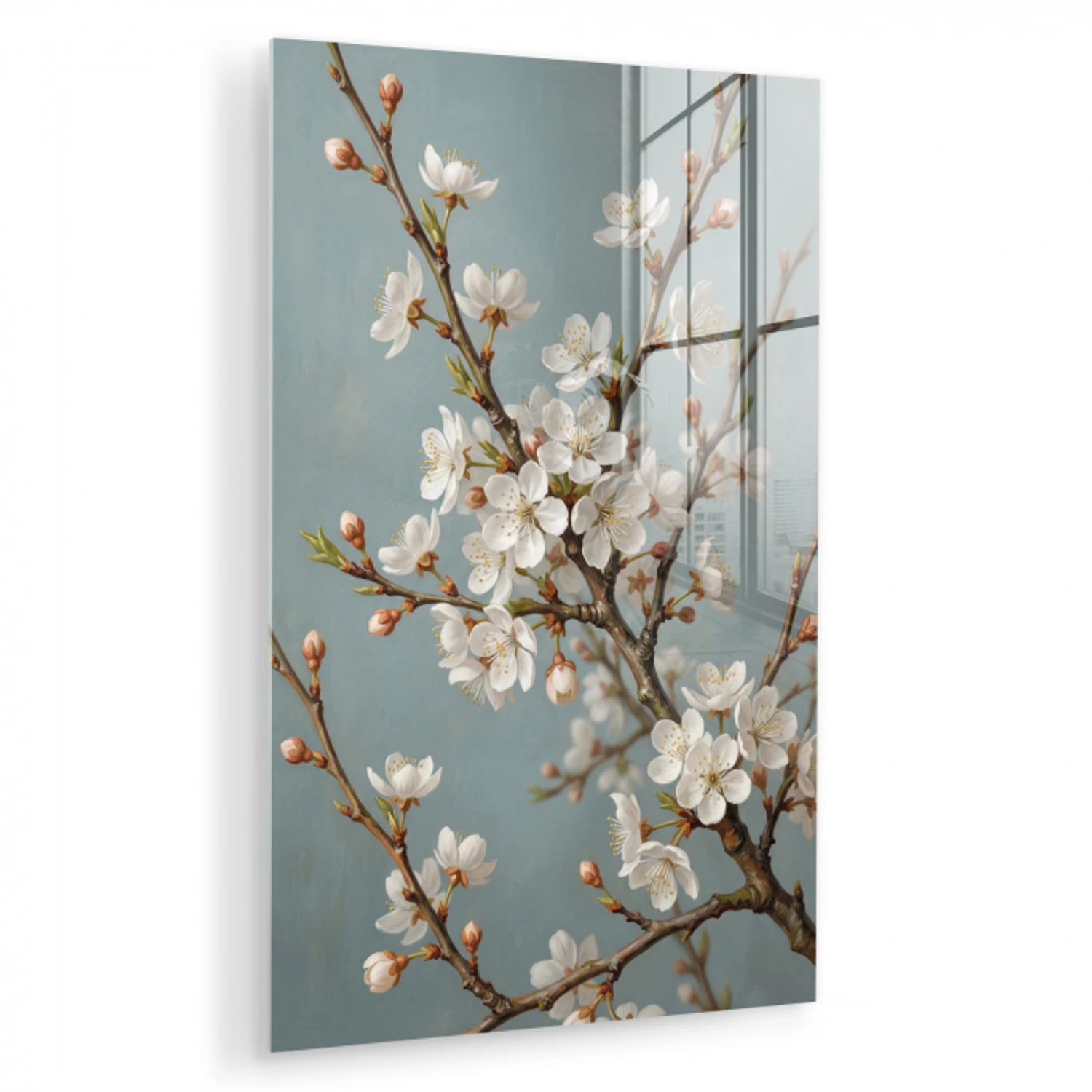 Botanisch - Stilleven - Blauw plexiglas 5mm klein -zzzproduct_nieuw