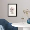 Paddenstoel - Konijn - Roze fotolijst zwart zonder passe partout klein -sfeer4