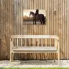 Harmonie - Ruiter - Zon Tuinposter op houten frame 2 cm dik klein -sfeer4